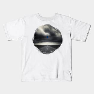 Blue Balloon In Dramatic Sky Kids T-Shirt